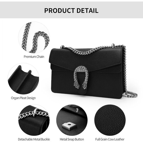 Elegant Red Leather Shoulder Bag with Adjustable Strap – Stylish Women's Purse - Picture 6 of 9